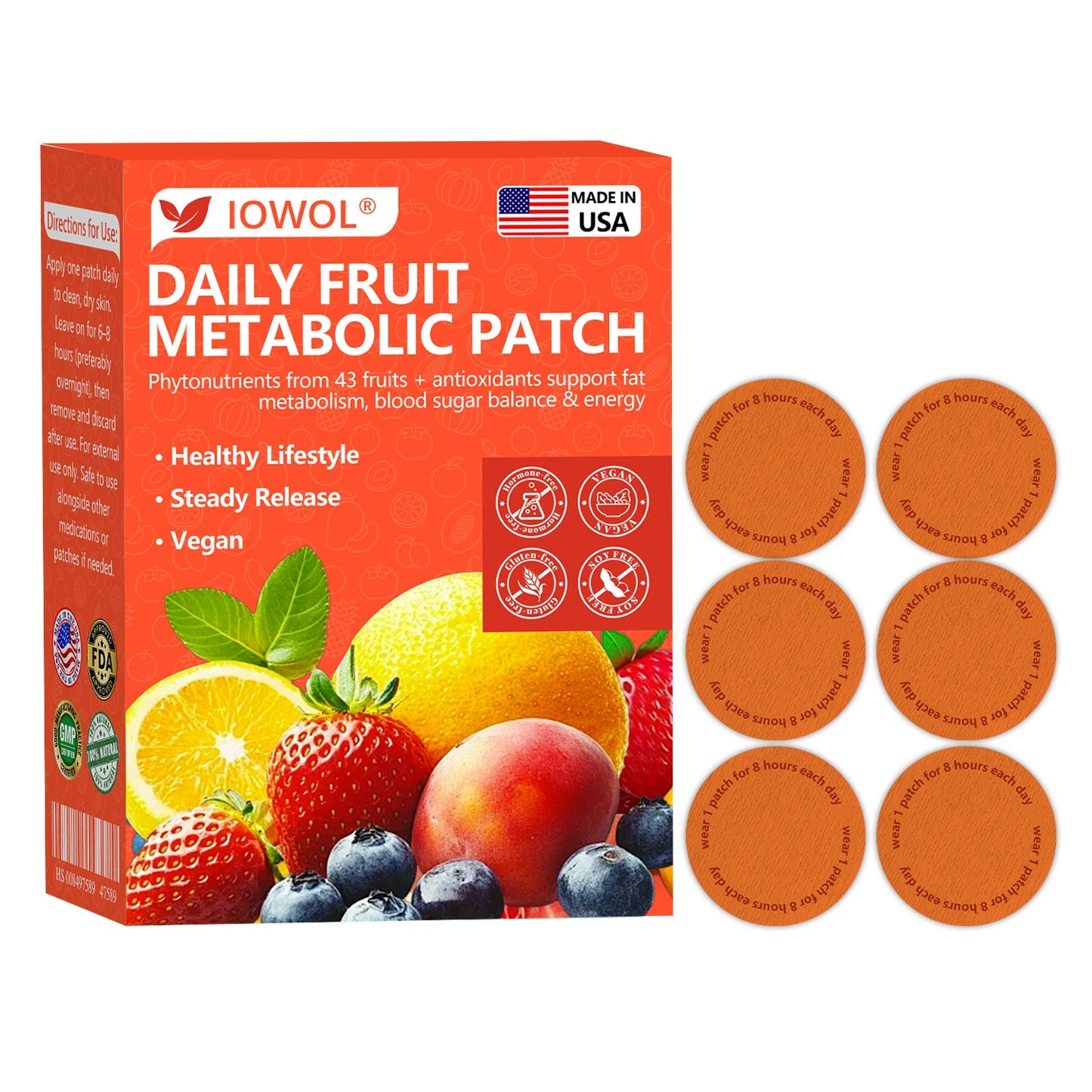 🍎𝐎𝐟𝐟𝐢𝐜𝐢𝐚𝐥 𝐒𝐭𝐨𝐫𝐞 | 𝐈𝐎𝐖𝐎𝐋® 𝐃𝐚𝐢𝐥𝐲 𝐅𝐫𝐮𝐢𝐭 𝐌𝐞𝐭𝐚𝐛𝐨𝐥𝐢𝐜 𝐏𝐚𝐭𝐜𝐡 𝐮𝐬𝐞𝐬 𝐨𝐫𝐠𝐚𝐧𝐢𝐜 𝐟𝐫𝐮𝐢𝐭 𝐞𝐱𝐭𝐫𝐚𝐜𝐭𝐬 𝐚𝐧𝐝 𝐩𝐡𝐲𝐭𝐨𝐧𝐮𝐭𝐫𝐢𝐞𝐧𝐭𝐬 𝐟𝐫𝐨𝐦 𝟒𝟑 𝐟𝐫𝐮𝐢𝐭𝐬 𝐭𝐨 𝐬𝐮𝐩𝐩𝐨𝐫𝐭 𝐟𝐚𝐭 𝐦𝐞𝐭𝐚𝐛𝐨𝐥𝐢𝐬𝐦, 𝐛𝐚𝐥𝐚𝐧𝐜𝐞 𝐛𝐥𝐨𝐨𝐝 𝐬𝐮𝐠𝐚𝐫, 𝐚𝐧𝐝 𝐛𝐨𝐨𝐬𝐭 𝐞𝐧𝐞𝐫𝐠𝐲 𝐟𝐨𝐫 𝐚𝐥𝐥-𝐝𝐚𝐲 𝐰𝐞𝐥𝐥𝐧𝐞𝐬𝐬.
