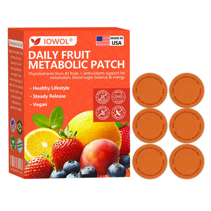 🍎𝐎𝐟𝐟𝐢𝐜𝐢𝐚𝐥 𝐒𝐭𝐨𝐫𝐞 | 𝐈𝐎𝐖𝐎𝐋® 𝐃𝐚𝐢𝐥𝐲 𝐅𝐫𝐮𝐢𝐭 𝐌𝐞𝐭𝐚𝐛𝐨𝐥𝐢𝐜 𝐏𝐚𝐭𝐜𝐡 𝐮𝐬𝐞𝐬 𝐨𝐫𝐠𝐚𝐧𝐢𝐜 𝐟𝐫𝐮𝐢𝐭 𝐞𝐱𝐭𝐫𝐚𝐜𝐭𝐬 𝐚𝐧𝐝 𝐩𝐡𝐲𝐭𝐨𝐧𝐮𝐭𝐫𝐢𝐞𝐧𝐭𝐬 𝐟𝐫𝐨𝐦 𝟒𝟑 𝐟𝐫𝐮𝐢𝐭𝐬 𝐭𝐨 𝐬𝐮𝐩𝐩𝐨𝐫𝐭 𝐟𝐚𝐭 𝐦𝐞𝐭𝐚𝐛𝐨𝐥𝐢𝐬𝐦, 𝐛𝐚𝐥𝐚𝐧𝐜𝐞 𝐛𝐥𝐨𝐨𝐝 𝐬𝐮𝐠𝐚𝐫, 𝐚𝐧𝐝 𝐛𝐨𝐨𝐬𝐭 𝐞𝐧𝐞𝐫𝐠𝐲 𝐟𝐨𝐫 𝐚𝐥𝐥-𝐝𝐚𝐲 𝐰𝐞𝐥𝐥𝐧𝐞𝐬𝐬.