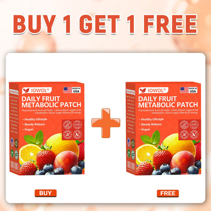 🍎𝐎𝐟𝐟𝐢𝐜𝐢𝐚𝐥 𝐒𝐭𝐨𝐫𝐞 | 𝐈𝐎𝐖𝐎𝐋® 𝐃𝐚𝐢𝐥𝐲 𝐅𝐫𝐮𝐢𝐭 𝐌𝐞𝐭𝐚𝐛𝐨𝐥𝐢𝐜 𝐏𝐚𝐭𝐜𝐡 𝐮𝐬𝐞𝐬 𝐨𝐫𝐠𝐚𝐧𝐢𝐜 𝐟𝐫𝐮𝐢𝐭 𝐞𝐱𝐭𝐫𝐚𝐜𝐭𝐬 𝐚𝐧𝐝 𝐩𝐡𝐲𝐭𝐨𝐧𝐮𝐭𝐫𝐢𝐞𝐧𝐭𝐬 𝐟𝐫𝐨𝐦 𝟒𝟑 𝐟𝐫𝐮𝐢𝐭𝐬 𝐭𝐨 𝐬𝐮𝐩𝐩𝐨𝐫𝐭 𝐟𝐚𝐭 𝐦𝐞𝐭𝐚𝐛𝐨𝐥𝐢𝐬𝐦, 𝐛𝐚𝐥𝐚𝐧𝐜𝐞 𝐛𝐥𝐨𝐨𝐝 𝐬𝐮𝐠𝐚𝐫, 𝐚𝐧𝐝 𝐛𝐨𝐨𝐬𝐭 𝐞𝐧𝐞𝐫𝐠𝐲 𝐟𝐨𝐫 𝐚𝐥𝐥-𝐝𝐚𝐲 𝐰𝐞𝐥𝐥𝐧𝐞𝐬𝐬.